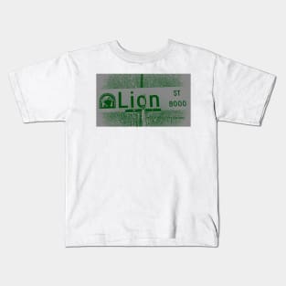 Lion Street, Rancho Cucamonga, California by Mistah Wilson Kids T-Shirt